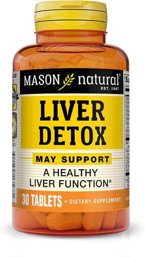 [BRSWIYLRPIBBGHL4] Mason bitaminak Liver Detox Tablets, 60 Count