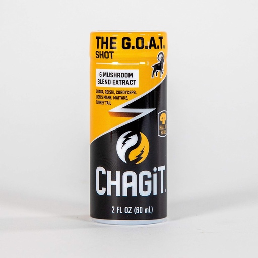 [BRSWYAD3OUDROHL2] The G.O.A.T. Shot, Greatest of All tonics with Chaga, Lion's Mane, reishi, cordyceps, Turkey Tail and maitake, Pure Liquid Extraction