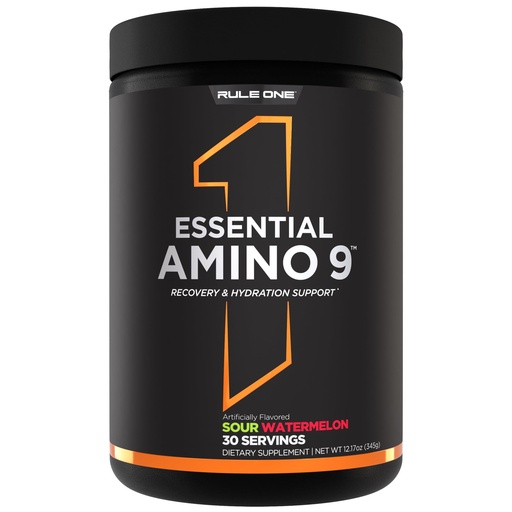 [BRSRAYY5PIMW22Q6] Rule 1 Proteins Essential Amino 9 – Recovery & Hydration Support with 7.5g of Essential Amino Acids + Electrolytes (30 Servings, Sour Watermelon)