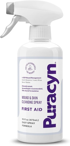 [BRSWIZYOOQCGCA3Y] Puracyn First Aid Wound and Skin Repair - Zauriak zaintzeko ihinztadura mozketak, Scrapes, Sores Txikiak, Erre txikiak eta beste larruazaleko narritadurak. 16 Ontza