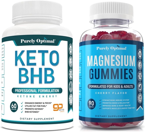 [BRSROAIBOJ6WC2TO] Purely Optimal Keto BHB + Magnesium Gummies