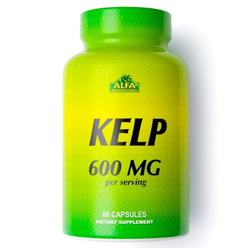[BRSWIHATBAIQKCA7] ALFA VITAMINS Kelp Supplement, 600mg of Natural Seaweed Kelp (Ascophyllum Nodosum), Rich in Iodine & Fucoidan, Supports Thyroid & Metabolic Function, Daily Vitamins for Wellness, Non GMO, 60 Tablets