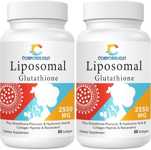 [BRSRO2Y5OIJQG2A4] Liposomal Glutathione Softgels, Ausorción Mejorada - Entrega Liposomal, Forma activa L-Glutathione, Celular, Función Inmune " Detox Hígado, Rico en Fórmula Antioxidante, Gluten Free, 120 Softgels