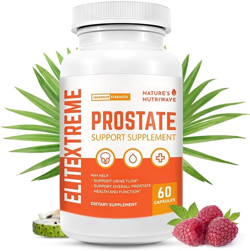 [BRSRAFIYC5YAEGQZ] EliteXtreme Health Supplement - Natural Formula with Saw Palmetto, Plant Sterols, Zinc, and Vitamins | Non-GMO, Made in USA, 60 Capsules, 1 Month Supply
