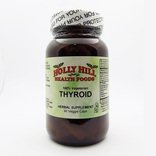[BRSWGZQ5BEHQI3YY] Holly Hill Health Foods, Thyroid, 90 Vegetarian Capsules