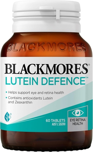 [BRSWIBLYCABWMC3K] Blackmores Lutein Defence 60 tablettia Apua säilyttää terve Macula 1PCS Kiinan Solmu lahja, Valmistettu Australiassa