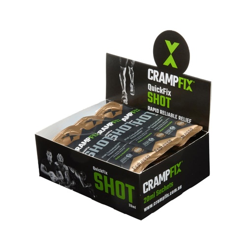 [BRSWGCYFB5YAGDTP] CrampFix Sports Shot, Prevents and Relieves Muscle Cramps in Seconds, Easy Carry Sachets, 15 Pack, All Natural, Espresso with Caffeine