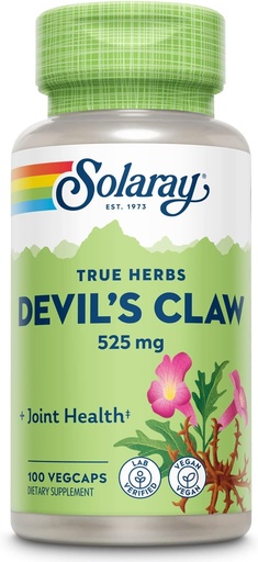 [BRSWIYT7BQDWK23U] SOLARAY Devils Claw Root 525mg | Non-GMO, Vegan & Lab Verified | 100 VegCaps