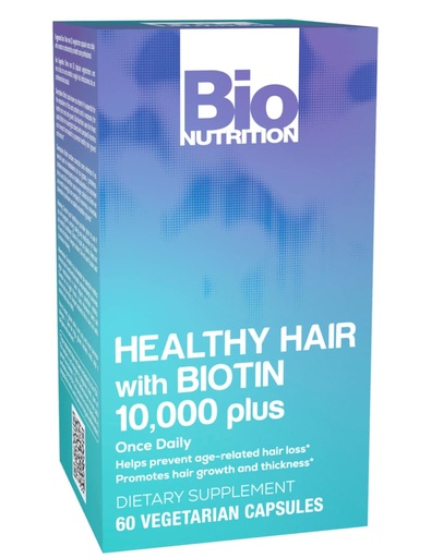 [BRSWIEINAAPQKA34] Bio Nutrition Healthy Hair Biotin Vegi-Caps, 60 Count