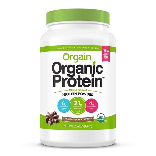 [BRSWYZDRAV7BOCDF] Orgain Protein Plant Based Powder Creamy Chocolate Fudge, 32 Oz