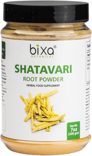 [BRSWKH3YBAEGMCDX] bixa BOTANICAL Shatavari Root Powder | Asparagus Racemosus |Ayurvedic Herbal Supplement | Gluten Free, Non-GMO, Steam Treated, Vegan, 100% Pure.Women Tonic (7 Ounce Pack of 1)