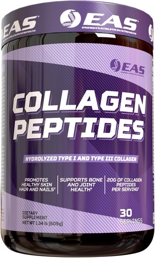 [BRSROHQEAEBQE2D6] Experimental and Applied Sciences Collagen Peptides Powder | Hydrolyzed Type I & III | for Healthy Hair, Skin, & Nails | Bone & Joint Health | 20g Collagen Per Serving | 30 Servings (Unflavored)