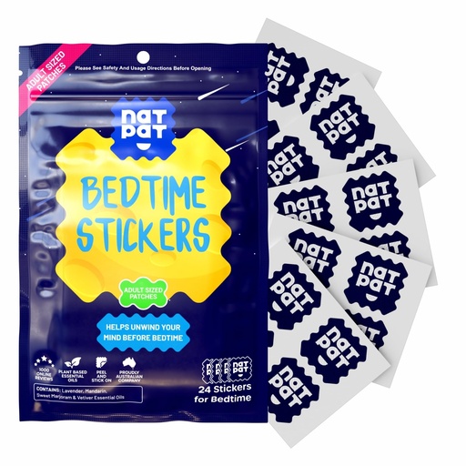 [BRSROAYEBF5WAF3U] BUZZPATCH NATPAT Sleepy Patch Sleep Aid Patches - Relaxing Bedtime Stickers for Adults - Plant-Based Sleep Support - Drug & Melatonin Free Bedtime Stickers - 24 Count