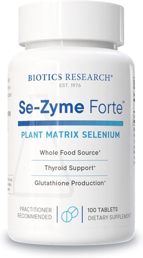 [BRSWIYL3AIABGG3G] Біотика Дослідження Se-Zyme ForteTM- Whole Food Selenium джерело, Thyroid Gland функція, виробництво ДНК, когнітивне здоров'я, потентичний антиоксидант, 100 таблеток