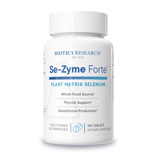 [BRSWIYL3AIABGG3G] Biotics Research Se-Zyme Forte™– Whole Food Selenium Source, Thyroid Gland Function, DNA Production, Cognitive Health, Potent Antioxidant, 100 Tablets