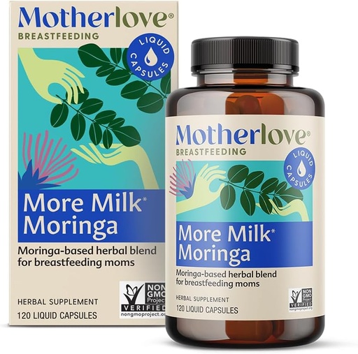 [BRSWGFL2O4ARQG3P] Motherlove More Milk Moringa (120 μέγεθος αξίας καψακίου) Moringa-βασισμένο συμπλήρωμα γαλακτοπαραγωγής για την υποστήριξη της προσφοράς μητρικό γάλα—Non-GMO, βιολογικά βότανα, Vegan, Kosher