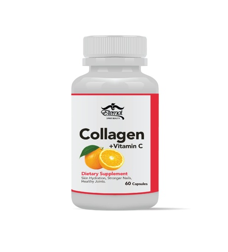 [BRSWGAD6O4MAKF37] Eternal- Colageno Hidrolizado Con Vitamina C - Colageno Natural para La Cara Y Piel- 60 capsulas