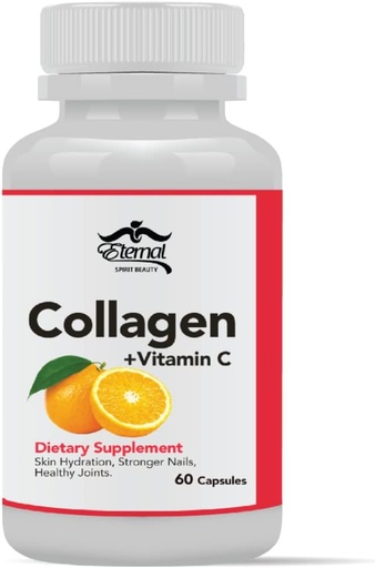 [BRSWGAD6O4MAKF37] Eternal-Colageno Hidrolizado Con Vitamina C - Colageno Natural para La Cara Y Piel- 60 capsulas