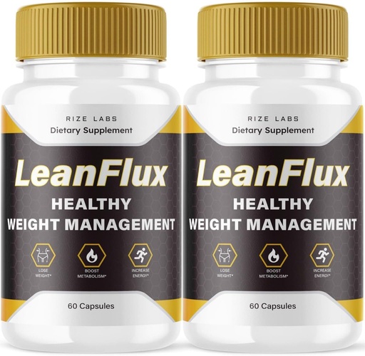 [BRSROH34C4CRE33Z] rize labs (2 Pack) LeanFlux - Lean Flux Weight Loss to Increase BAT Levels, Leanflux Reviews Non-GMO Easy to Swallow Supplement Pills, Gain Brown Adipose Tissue BurnFat (120 Capsules)