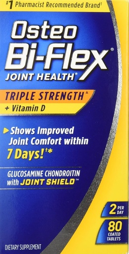 [BRSWGZILAAIGG3TZ] Osteo BiFlex Triple Strength Glucosamine Chondroitin Joint Shield with Vitamin D, 80 Count