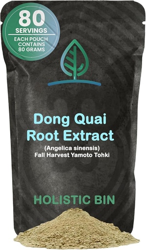 [BRSWYEAQDN6QGEQ6] Holistic Bin Dong Quai Root Powder Extract – Wild Harvested Angelica Sinensis – Female Ginseng Herb for Women’s Health & Tea – Extracted for Enhanced Absorption – Grown in Japan – 80 Grams