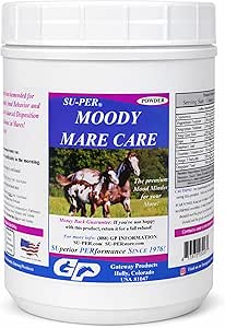 [BRSRAFIQOYFBSDLU] SU-PER Moody Mare Care Powder - Herbal Blend for Balanced Disposition & Normal Behavior in Horses - 2.5 lbs (2 Pack)