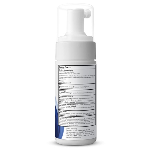 [BRSWYAYZC4DQACAY] THERAWORX Relief Fast-Acting Foam for Leg & Foot Cramps and Muscle Soreness, 3.4oz Travel Size