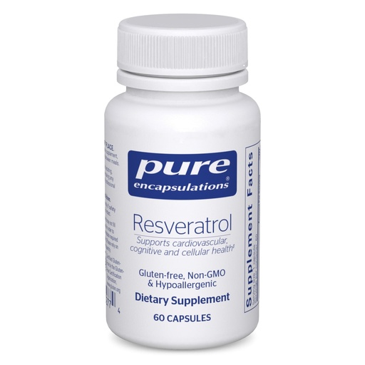 [BRSWIYIQCMMB2GDC] Pure Encapsulations Resveratrol - Cardiovascular, Cellular Health & Memory Support* - 40 mg Trans-Resveratrol - Antioxidants Supplement - Gluten Free & Non-GMO - 60 Capsules