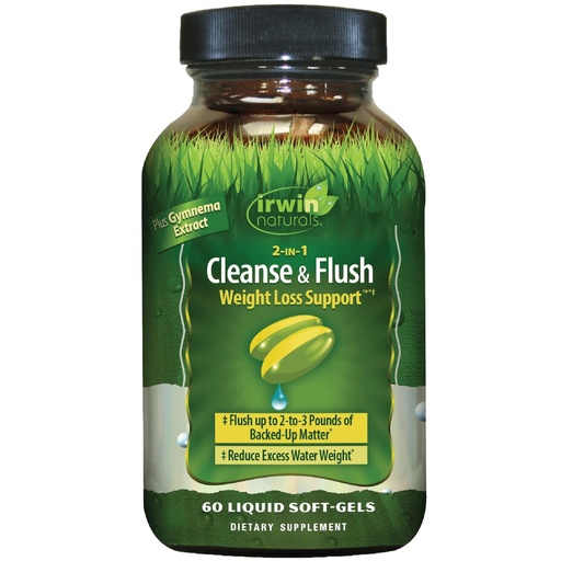 [BRSWGHY5AUMBAHLG] Irwin Naturals 2-in-1 Kidney & Liver Super Cleanse (10-Day) - Balanced Liver Detox & Kidney Cleanse - Milk Thistle Dandelion Root & Reishi Mushroom - Whole-Body Detox Formula - 60 Liquid Soft-Gels