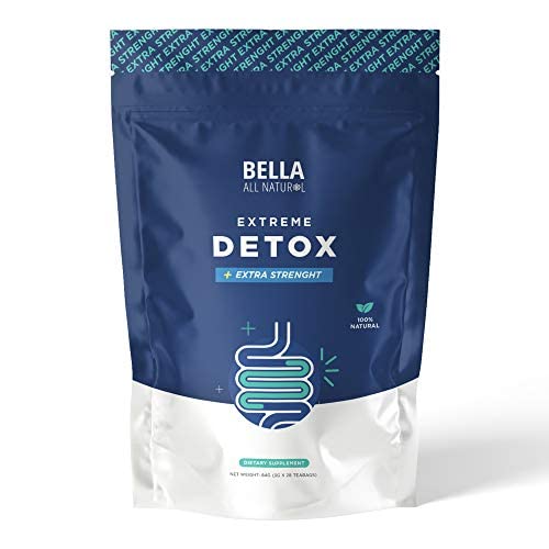 [BRSROYYOOVYQIFY7] Bella All Natural Extreme Detox Tea - 30 Tea Bags for Daily Use with Natural Herbs, 3.17 Ounce