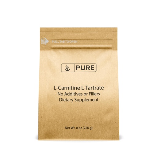 [BRSWGAI3BMMWAHIZ] Pure Original Ingredients L-Carnitine L-Tartrate (8oz) Powder, Amino Acid Supplement, Lab-Verified