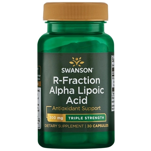 [BRSWIY3RCEJREDQ7] Swanson Triple Strength R-Fraction Alpha Lipoic Acid - Promotes Healthy Blood Pressure & Delivers Essential Nutrients - (30 Capsules, 300mg Each)