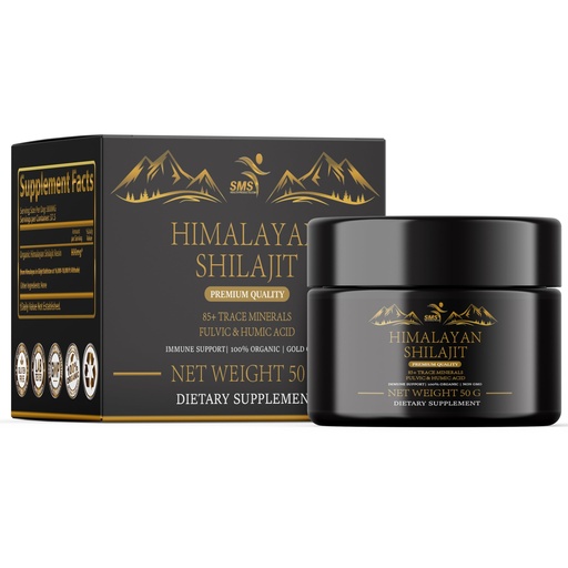 [BRSROHYKB4FQOC3U] Shilajit Himalayan Resin - Gold Grade 100% Pure Shilajit with Fulvic Acid & 85+ Trace Minerals Complex for Energy & Immune Support - 50g
