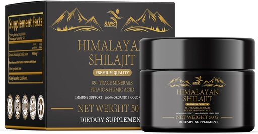 [BRSROHYKB4FQOC3U] Shilajit Pure Himalayan Shilajit Resin - Gold Grade 100% Pure Shilajit with Fulvic Acid & 85+ Trace Minerals Complex for Energy & Immune Support - 50g