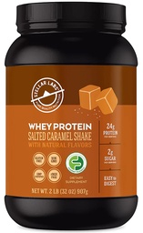 Stellar Labs Whey Protein Powder with BCAA's & Whey Isolate | Certified Low FODMAP, Non GMO, Gluten Free, Soy Free, Low Carb, Keto, with Stevia | All Natural Lean Post Workout Shakes | Salted Caramel