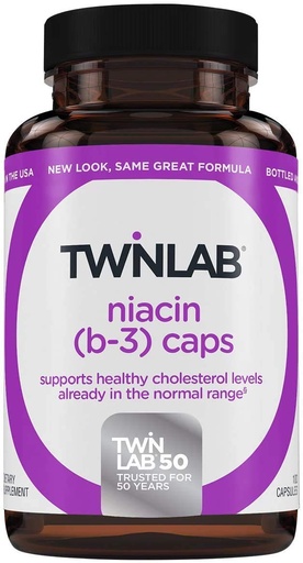 [BRSWIYTYOAJWI33G] Twinlab Niacin B 3 500 mg