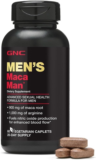 [BRSWIZAYCMCAYAI5] GNC Men's Maca Man, 60 Caplets, Yadda saxlamaq üçün alüminium Production