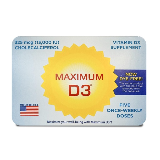 [BRSWGCD3PMCRQYD4] 13,000 IU, 5 Capsules Total (5-Week Supply)