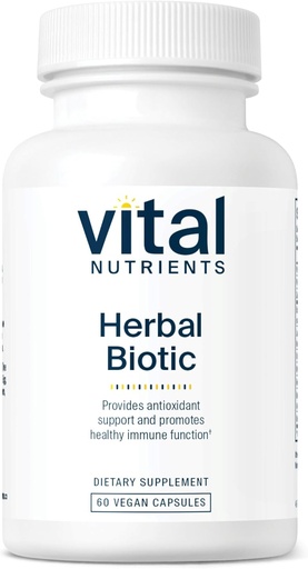 [BRSWIYQFPIFGAHQV] Vital Nutrients Herbal Biotic | Herbal Immune Support Supplement | Antioxidant Support Promotes Healthy Immune System | Gluten, Dairy, Soy Free | Non-GMO | 60 Capsules