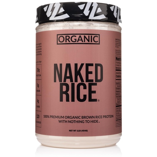 [BRSWG2T6CAOWOYL4] NAKED Rice 1Lb - Organic Brown Rice Protein Powder - Vegan Protein Powder, GMO Free, Gluten Free & Soy Free. Plant-Based Protein, No Artificial Ingredients - 15 Servings