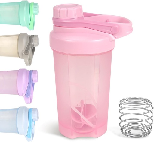 [BRSRAEAYAUMBGYIV] D.Y.A 16oz Shaker Bottle，Leak Proof Sports Shaker Cups for Protein Shakes，Shaker Bottle for Pre Workout and Travel To Go，BPA Free & Easy Clean Protein Shaker Bottle,Pink