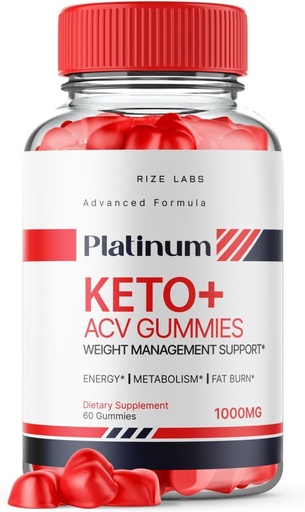 [BRSROGA5OYMA2DTJ] rize labs Platinum Keto AVC Gummies for Advanced Weight Loss, Supplement for Maximum Strength Gomitas (60 Gummies)