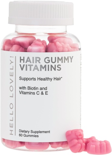 [BRSWGHTRBAMROH3U] Hair Vitamins Gummies for Hair Growth - Hair, Skin & Nails Beauty Complex with 5000mcg Biotin per Serving - Supports Thicker, Stronger, Radiant-Looking Hair for Women & Men, Berry Flavor - 60 Gummies