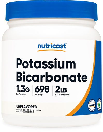 [BRSWYH3YO55Q423H] Nutricost Potassium Bicarbonate Powder 2 LB - Gluten Free, Non-GMO