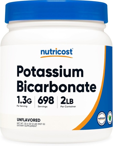 [BRSWYH3YO55Q423H] Nutricost Potassium Bicarbonate Powder 2 LB - Gluten Free, Non-GMO