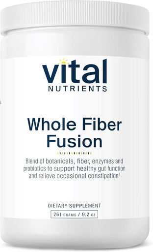 [BRSWIZQNBV5AAFTC] Vital Nutrients - Whole Fiber Fusion Powder - Natural Source of Dietary Fiber - Vegetarian - 261 Grams
