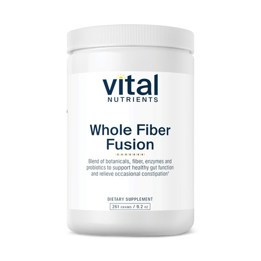 [BRSWIZQNBV5AAFTC] Vital Nutrients - Whole Fiber Fusion Powder - Natural Source of Dietary Fiber - Vegetarian - 261 Grams