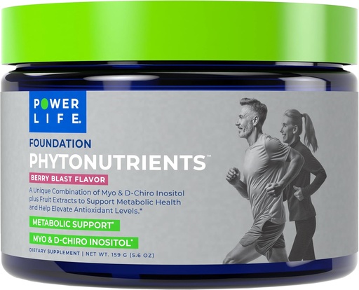 [BRSW2GI7AQNGA23D] POWERLIFE - Foundation Phytonutrients - Myo-Inositol & D-Chiro-Inositol Powder with Beet Root, Coconut Water & Antioxidant Rich Super Fruits - 30 Servings