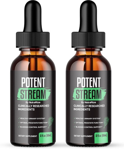 [BRSRAZT6CIBBMFLV] NutraRize (Balení 2 Potent Stream kapky, Pokročilý doplněk prostaty - Přírodní podpora pro zdraví prostaty, Maximální síla, Recenze (60 Služeb)