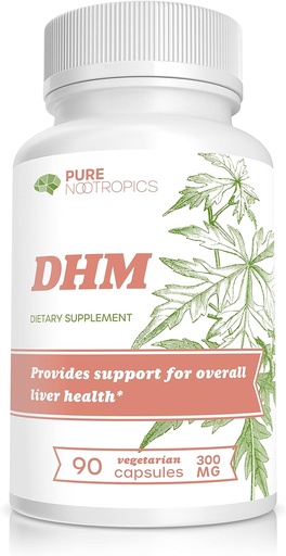 [BRSW2HY2CF5R6ADD] Puhas nootroopika Dihüdromüüritsetiin (DHM) 300 mg kapslid | Hovenia Dulcis Extract | 90 Veg Cap Value Pack | Toetada maksa tervist | Pärast alkoholitoetust | Party Smart